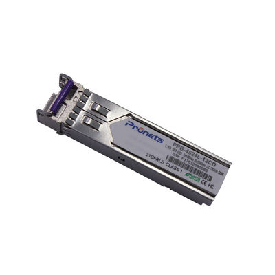 주문 PPB-4524x-12CD 1.25Gbps SFP 양방향 송신기, LC 120km 도달 1490nm TX / 1550nm RX 온라인 제조