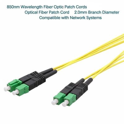 acheter 850nm longueur d'onde Cordes de patch de fibre optique Cordes de patch de fibre optique Diamètre de branche de 2,0 mm Compatible avec les systèmes de réseau fabrication en ligne