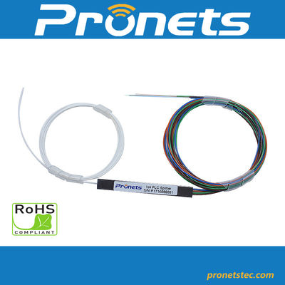 acheter 0.9mm Pigtail 1x4 PLC Splitter G657A1/A2 Fibre optique PLC Splitter mini modulaire fabrication en ligne